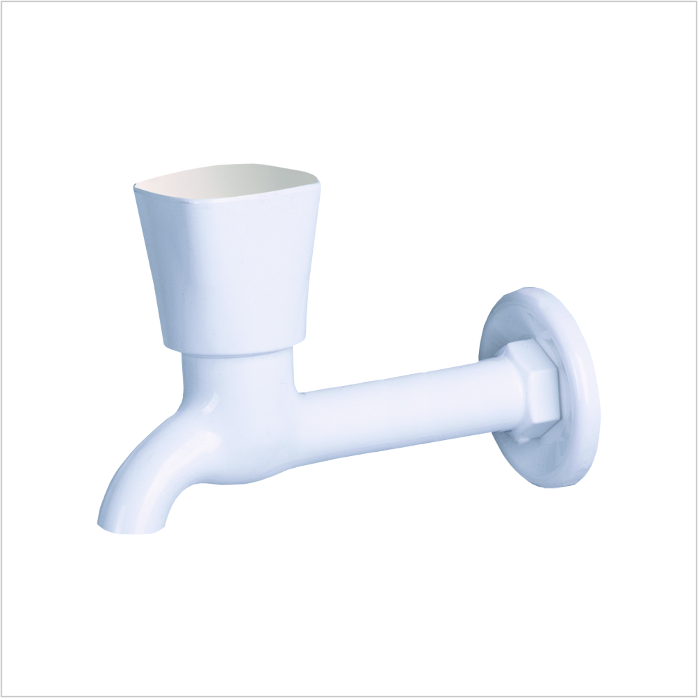 Long Body Bib Cock with Flange