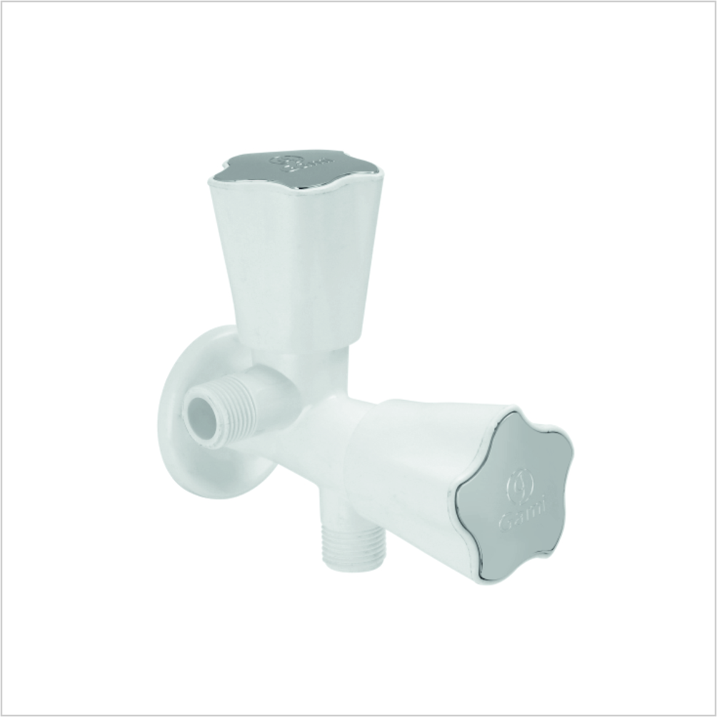 2 Way Angle Cock with Flange