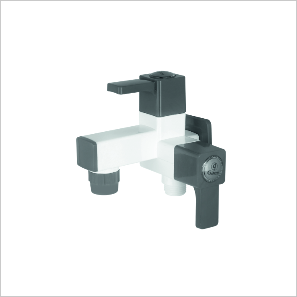 2 in 1 Bib Cock with Flange - Image 4