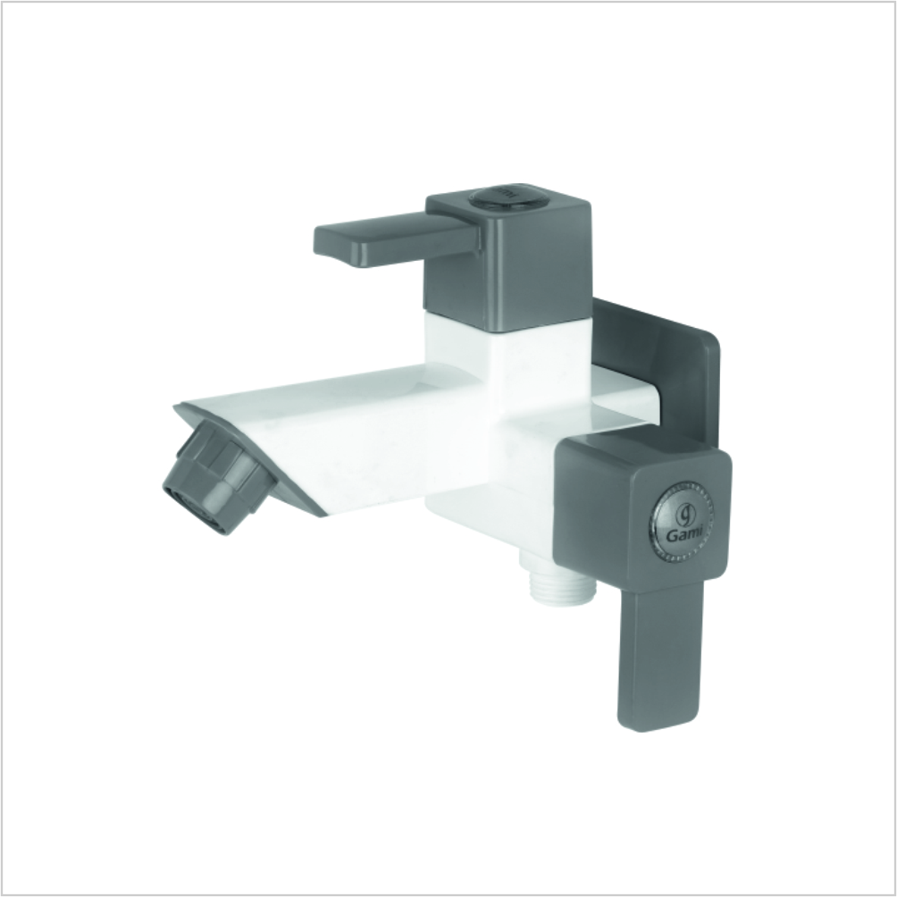 2 in 1 Bib Cock with Flange(45°) - Image 4